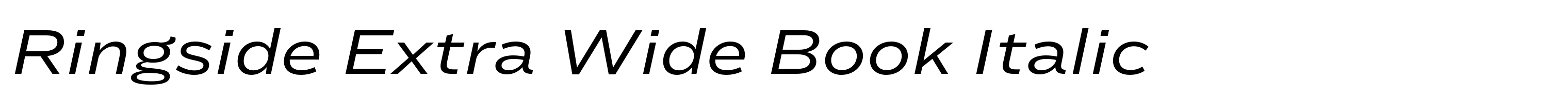 Ringside Extra Wide Book Italic